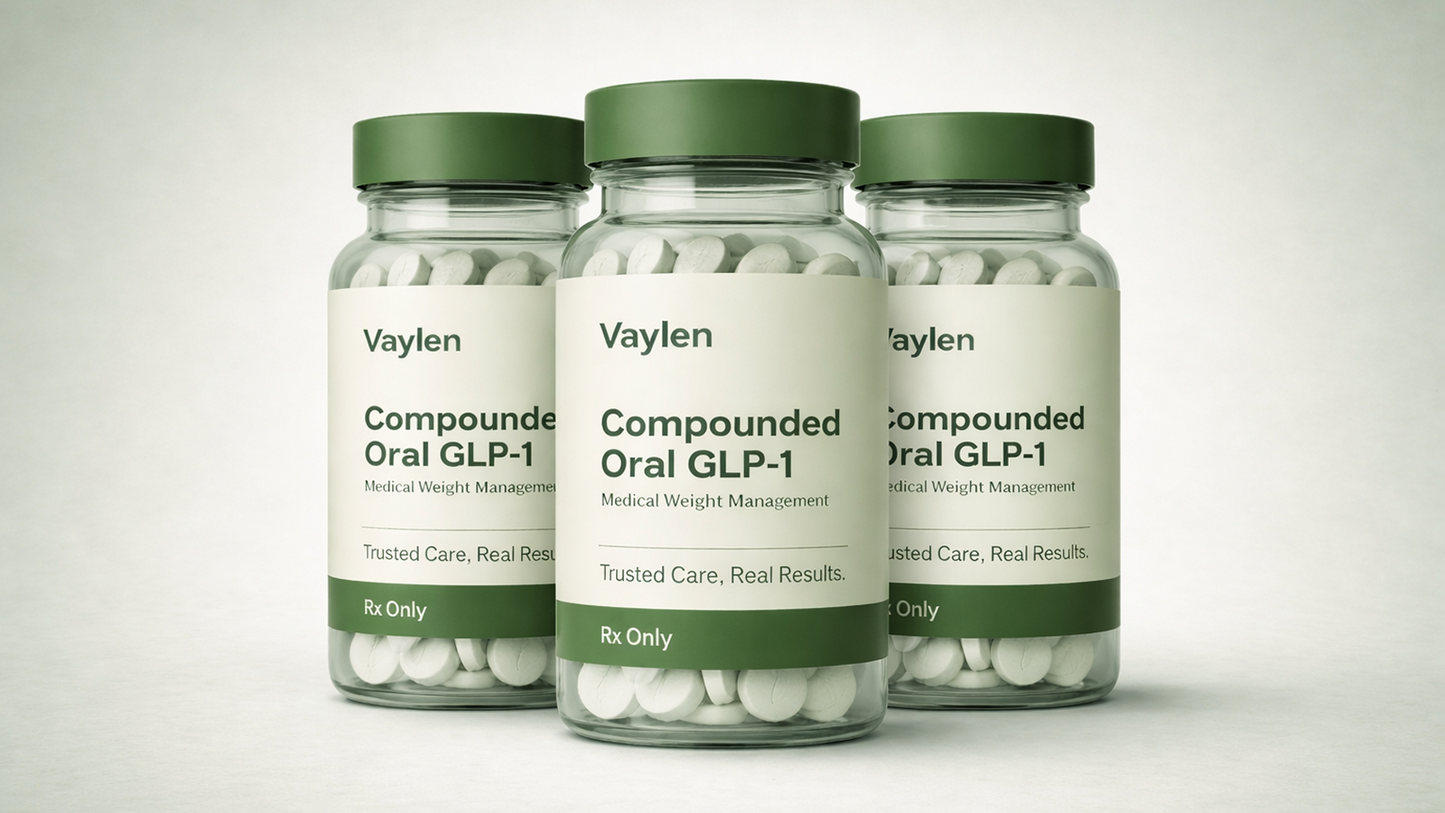 Compounded Semaglutide (Oral GLP‑1) 12 Months